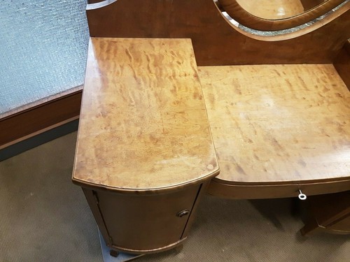 kommode mit aufsatz spiegel art deco birke 125cm breit frei haus geliefert - Bild 6 von 9