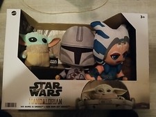 Mattel Star Wars Mandalorian His Name is Grogu 8 Plush Grogu Ahsoka Tano 3pk