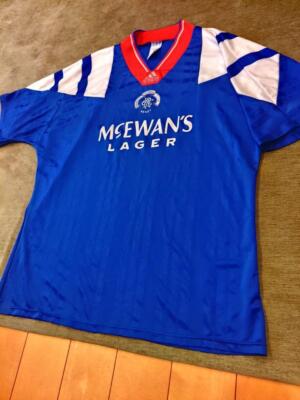 Football Shirts Rangers Mcewans Lager Shirt 1992-1993-1994 Glasgow