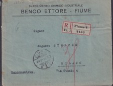 Fiume 1922 Soprastampati Costituente Fiumana 10C. Carminio Bloc De 8 (Cod.7752)