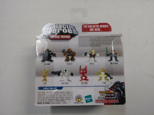 NUEVO SIN USAR MOC Sellado Star Wars HÉROES GALÁCTICOS Darth Vader LOGOTIPO BLANCO Figura de Acción - Imagen 2 de 3