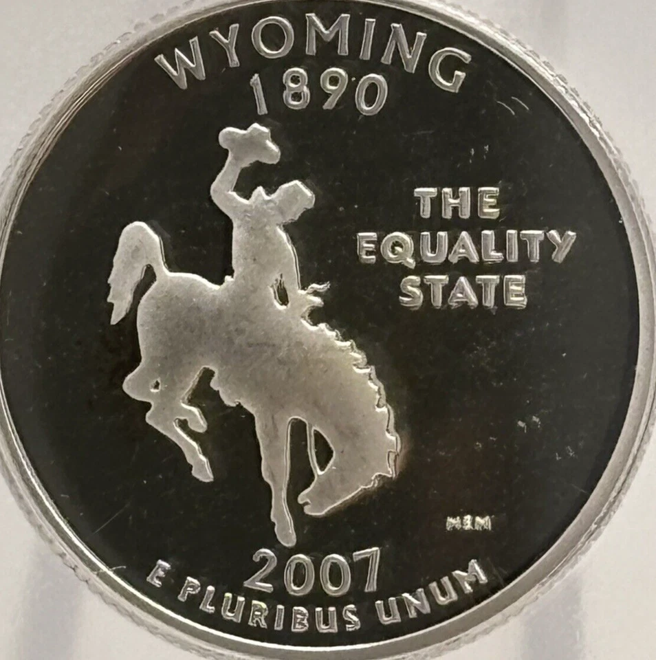 2007 S 25c State Quarter Wyoming Proof ICG PR 68 DCAM #2556 - Image 3 of 4