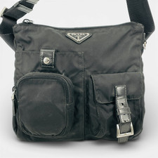 Borsa unisex originale PRADA Milano tessuto nylon RB562