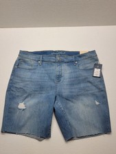 NEW Universal Thread Women's 20W High Rise Denim Shorts Blue Plus Size