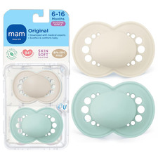 Original Matte Baby Pacifiers 6-16 Months, Binky for Newborn Babies, Bpa-Free Sk