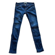 Abercrombie Kids Girls Dark Wash Skinny Jeans Size 14 Denim Stretch Classic