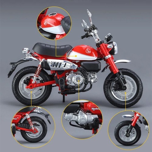 1:12 Honda 125 Alloy Sports Motorcycle Model Diecast Street Racing Toys Gift - Picture 5 of 30