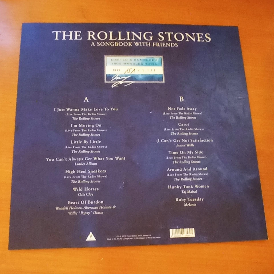 The Rolling Stones A Songbook Wit Friends Vinyl LP Blue Marbled Colour Limited - Bild 2 von 4