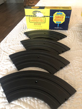 Aurora Model Motoring 6" Curved Roadways Qty of 4 1518 USA 1960 HO Slot Car