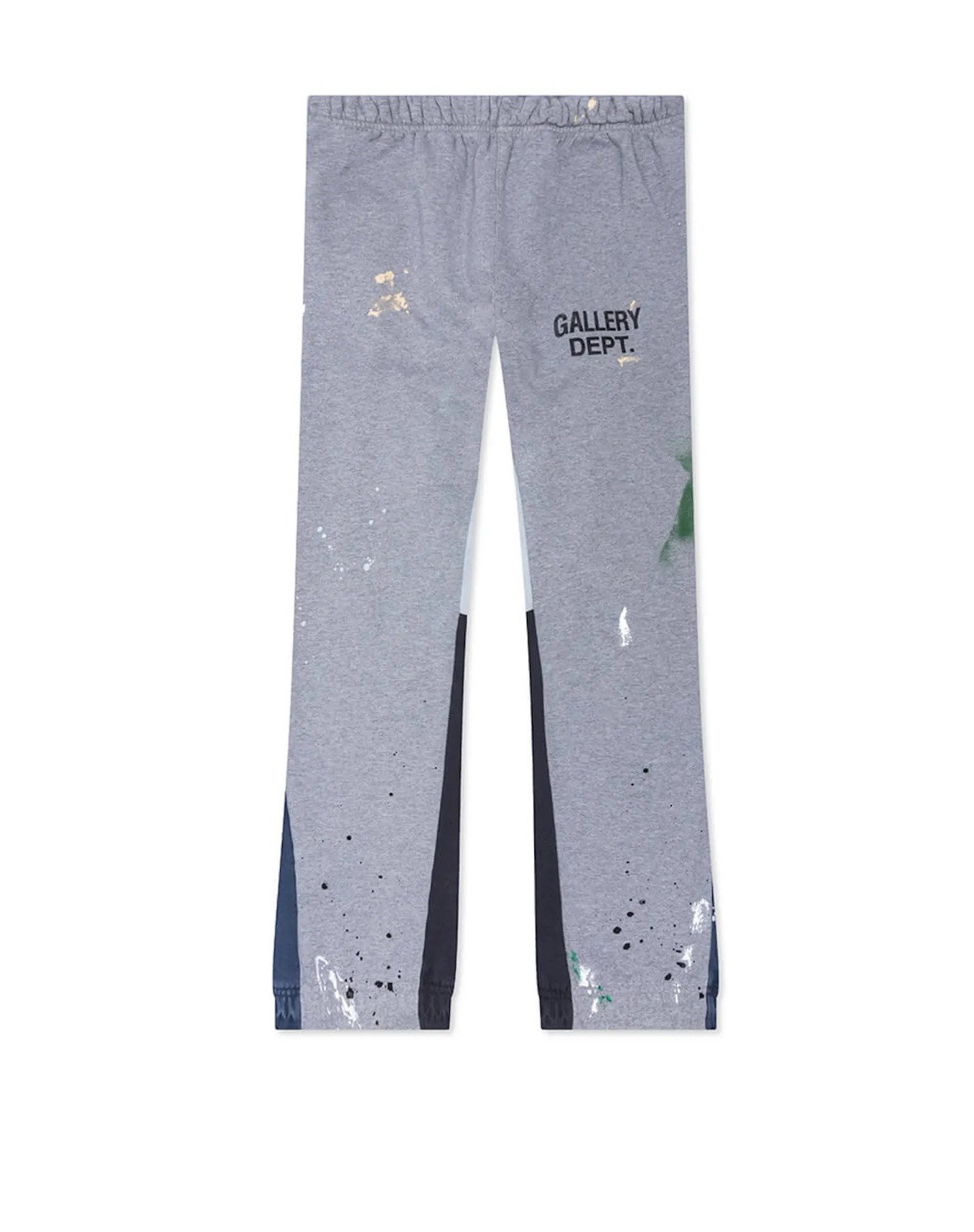 Gallery Dept Painted Flare Sweat Pants Size L Heather Grey Logo Men’s Authentic