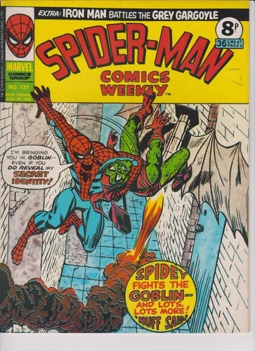 Spider-Man Comics Weekly #131 August 1975 - Marvel UK Bronze age vintage comic