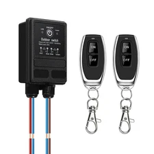 Wireless Remote Switch AC110V/220V/240V 30A Relay, Remote Light Switch with 3...