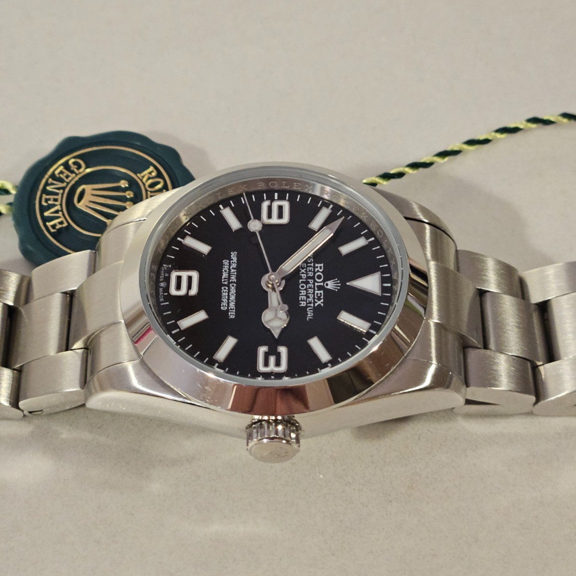 Men's Watch "ROLEX" Swiss "Explorer" 36mm Ref.124270 Arabic Dial Cal.3230 2021 image 6