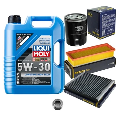 LIQUI MOLY, SCT GERMANY SCT Inspektionspaket 5L Liqui Moly Longtime High Tech 5W30 für Ford KA RU8