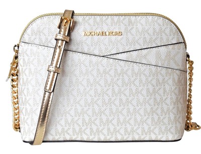 Michael Kors Damen Tasche Bag JET SET TRAVEL MD DOME CROSSBODY pale gold