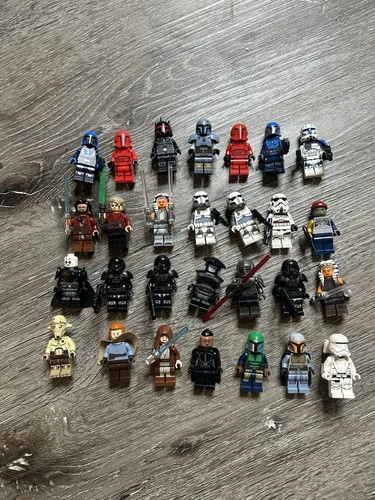 Lego Star Wars Minifigures Lot + Miscellaneous Parts Used - Good Condition