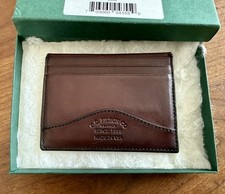 Filson Leather Card Holder Wallet Made in USA