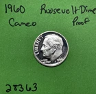 1960 Roosevelt Dime 10c Cameo Proof 90% Silver