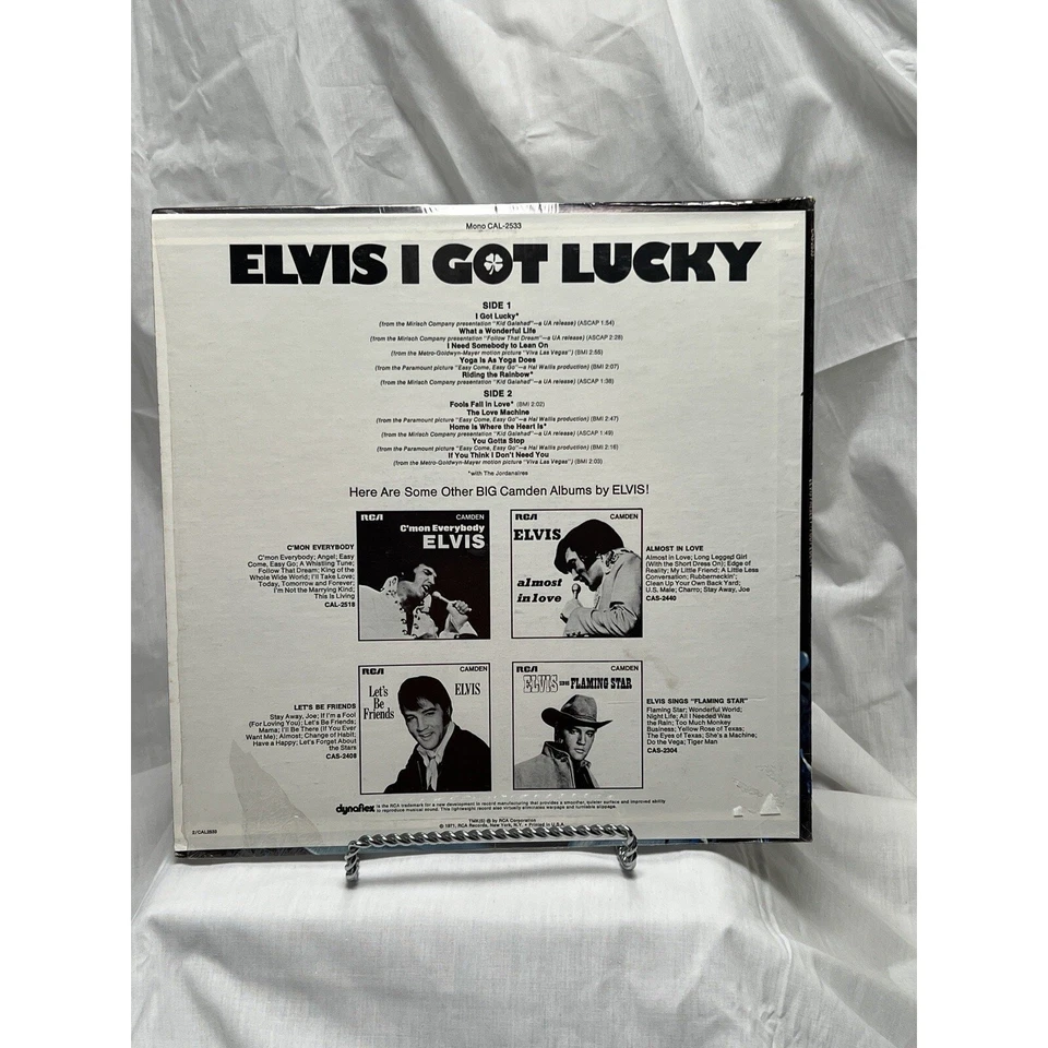 Elvis Presley - I Got Lucky Mono CAL-2533 In Shrink NM/M- Incredible Copy - Image 2 of 4