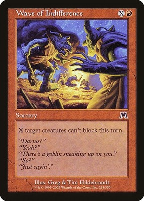 (2x) WAVE OF INDIFFERENCE - Onslaught   MTG Magic the Gathering Card - Common