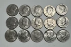 Lot Of 15 Kennedy Half Dollars