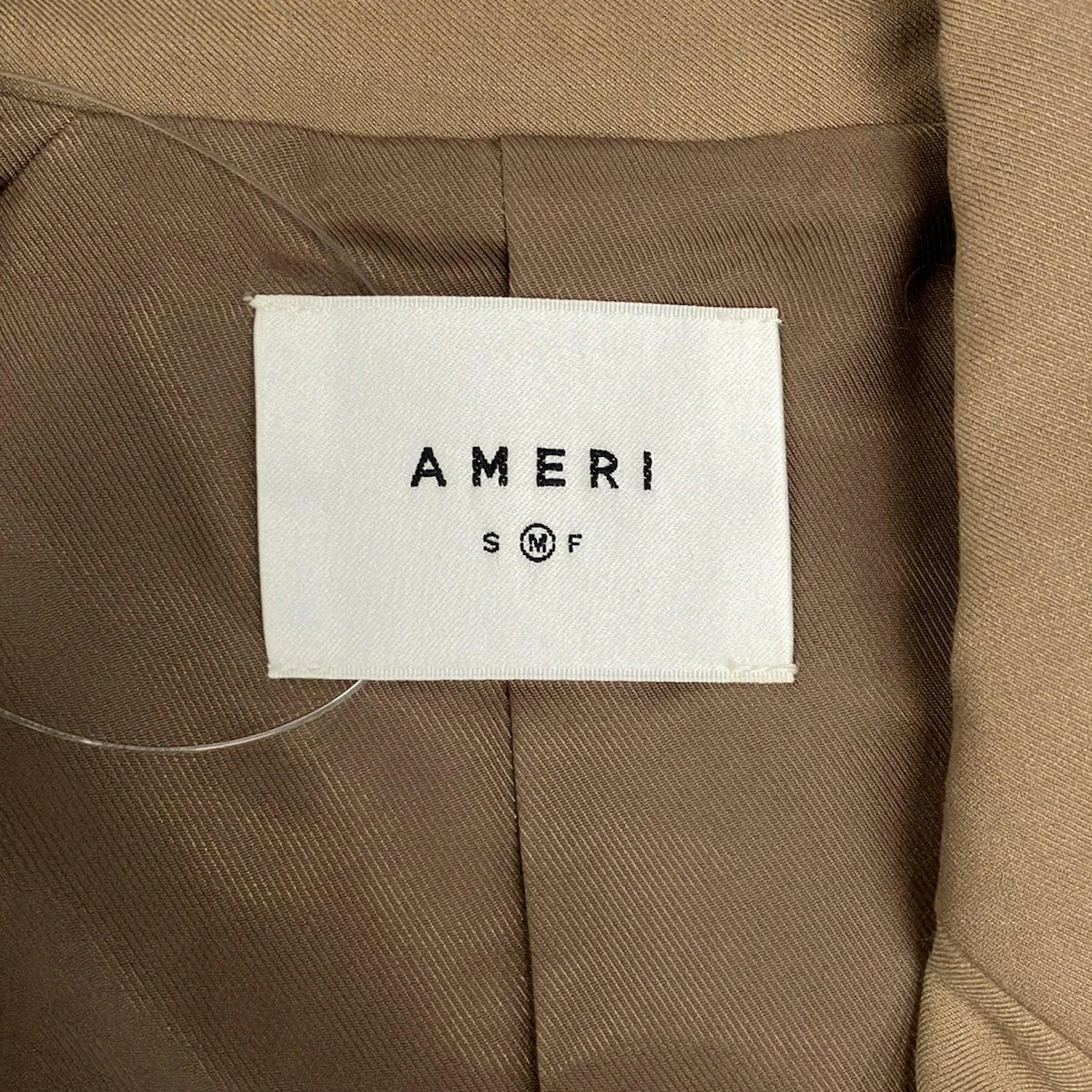 Auth AMERI - Light Brown Light Blue Women's Coat - image 3