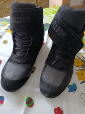 Motorradschuhe Motorradstiefel Damen Gr. 40 Bikerstiefel Schwarz