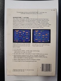 BurgerTime (Intellivision, 1983) Factory Sealed New