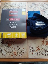Mountain Warehouse Merino Thermal Pants  In Blue Age 3-4 Years.