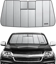 Upgraded Windshield Sun Shade for, gray-safeguard 2015-2022 Colorado/Canyon