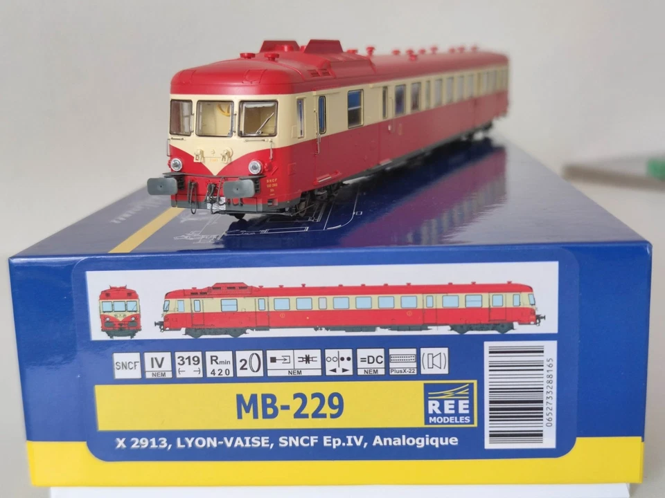 REE MODELES MB-229 X2913 Autorail X2800 LYON-VAISE Ep.IV SNCF HO #60 - Photo 2/4