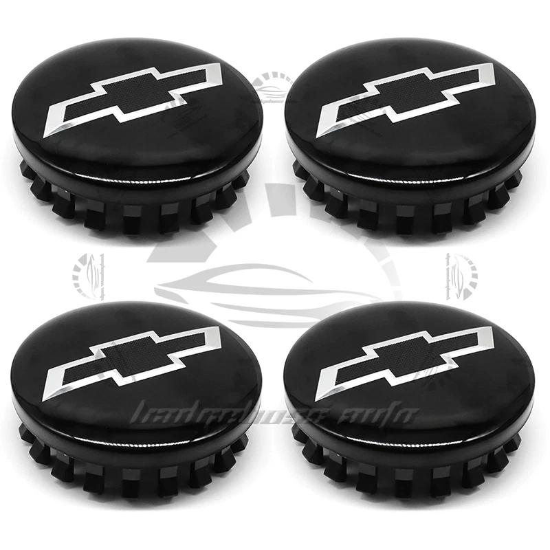 4PCS Gloss Black Wheel Center Caps for Silverado 1500 Tahoe Suburban 2014-2020 Foto 3 de 3
