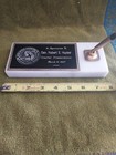 Military Air Lift. Command Gen. R.E. Huyser 1987 Pen holder on marble base only — photo 2