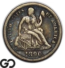 1890 Seated Liberty Dime