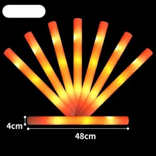 10Pcs LED Foam Stick Light-Up Party Prop Wedding Halloween Concerts Celebration