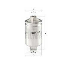 MANN WK612/2 Fuel Filter Replacement Fits Chevrolet S10 Blazer 4.3 4WD