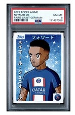 AWESOME CARD PSA 8 2022-23 Topps Anime Paris Saint Germain PSG Neymar Jr Brazil