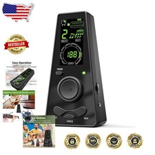 Digital Metronome for Musicians: Classic Design, USB-C/Battery, Adjustable Speed