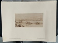 HEINRICH  REIFFERSCHEID  :  MAINLANDSCHAFT  ORIGINALRADIERUNG    1931