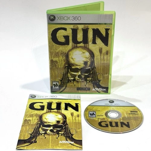 Gun (Microsoft Xbox 360, 2005) w/ Manual Complete CIB