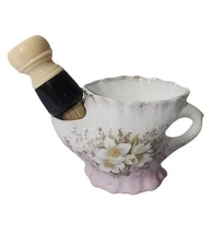 Vintage  Shaving Mug Cup & Ever-Ready Shaving Brush