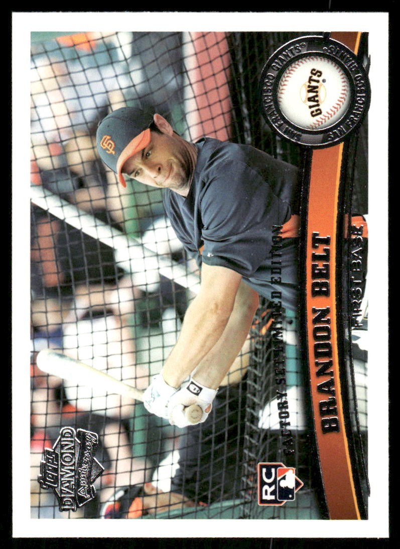 2011 Topps #605 Brandon Belt Diamond Anniversary Limited Edition