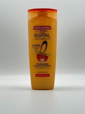 6x400ml Loreal Elvital Anti-Haarbruch pflegendes Aufbau Shampoo