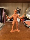 1964 Louis Marx 6” Western Cowboy Plastic Figure Dual Pistols See Pics Read!