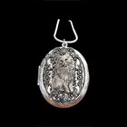 Cat Locket Necklace, Photo Memorial Ashes Pendant, 925 Sterling Silver Chain
