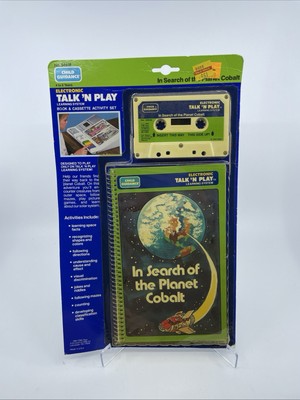 Playskool 1984 Talk 'n Play Book & Cassette In Search of the Planet Cobalt NEW