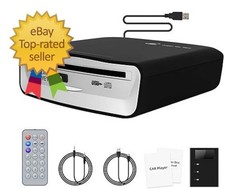 External USB CD Player for Car Portable Plug In CD Player with Remote Control