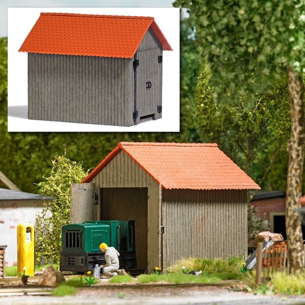 Busch 12383 - 1/87 / H0 Engine Shed - New
