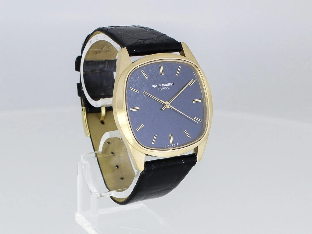 RELOJ PATEK PHILIPPE ELLIPSE D`OR AUTOMÁTICO JUMBO PANTALLA TV 3585 ESFERA AZUL SIGMA