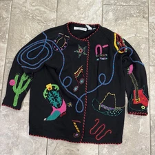Vintage Michael Simon Women’s Western Cardigan sz 2